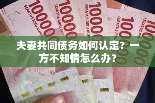 北京夫妻共同债务如何认定？一方不知情怎么办？