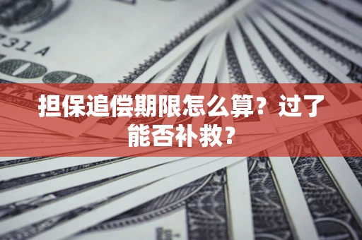 北京担保追偿期限怎么算？过了能否补救？